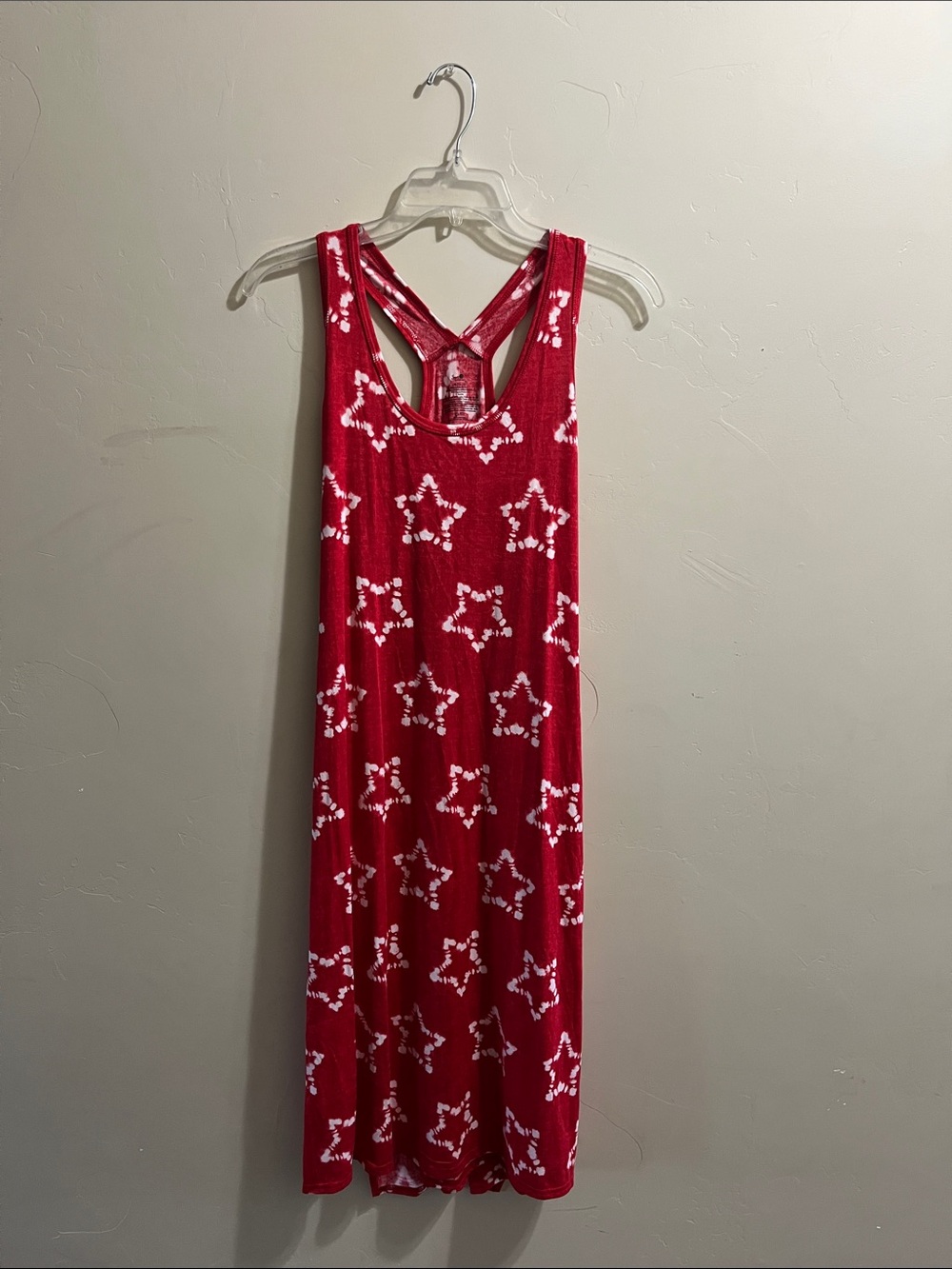 Secret Treasures Red Star-Print Maxi Sleep Dress
